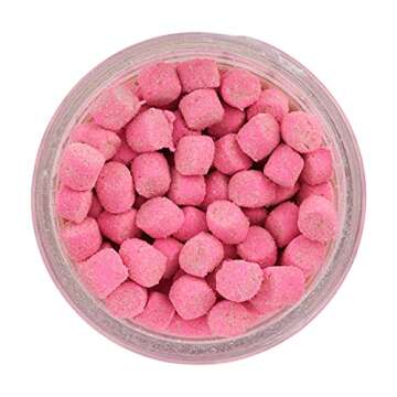Berkley Chroma-Glow Pink Panfish Nibbles for Fishing