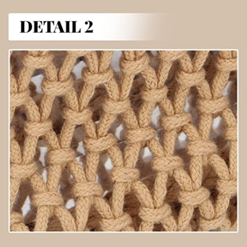 Freie Liebe Small Crochet Tote Bag for Women Summer Mesh Woven Handbags Beach Hobo Bag