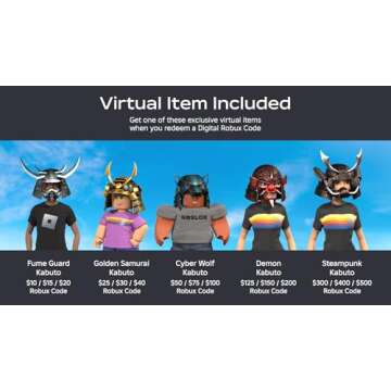Roblox Digital Gift Code for 60,000 Robux [Redeem Worldwide - Includes Exclusive Virtual Item] [Onli...
