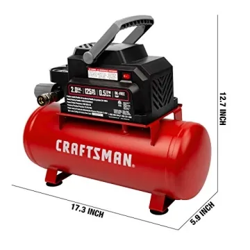 Craftsman 2 Gallon Air Compressor - 125 PSI Efficiency