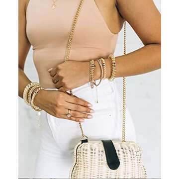 TELETIES - Spiral Hair Coils - Ponytail Holder Hair Ties for Women - Phone Cord Hair Ties - Strong Grip, No Rip, Water Resistant, No Crease Hair Tie Coils - 3 pack (Large, Counting Karats)