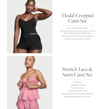 Victoria's Secret Modal Cropped Cami Set for Women