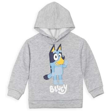 Bluey Toddler Boys Hoodie & Pants Set Grey/Blue 2T
