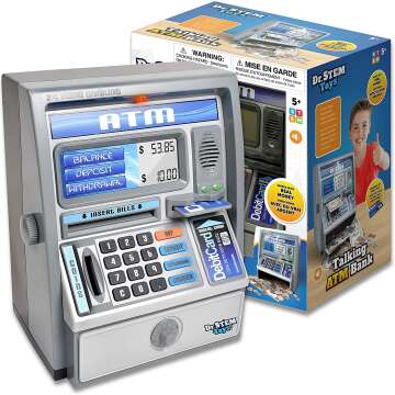 Kids Talking ATM Piggy Bank with Savings Calculator