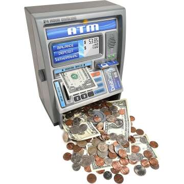 Kids Talking ATM Piggy Bank with Savings Calculator