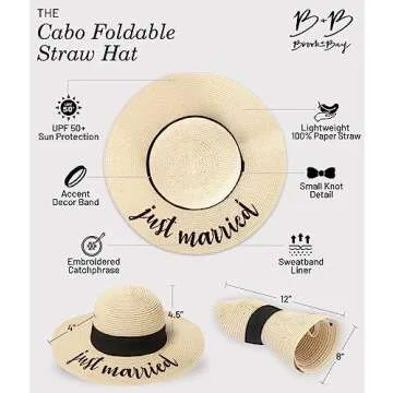 Cabo Foldable Straw Hat for Women, Stylish Sun Protection
