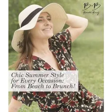 Cabo Foldable Straw Hat for Women, Stylish Sun Protection