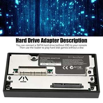 Diyeeni for PS2 SATA Interface Network Adapter, HDD Hard Disk Adapter with 64MB Memory Card, McBoot,...