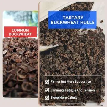 Lofe Organic Buckwheat Pillow - Adjustable Loft for Comfort