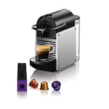 Nespresso Pixie Coffee and Espresso Machine by DeLonghi, 24oz, Aluminum
