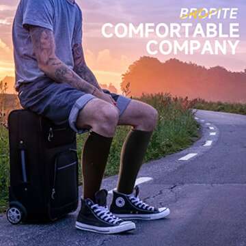 Bropite Open Toe Compression Socks for Healthy Circulation