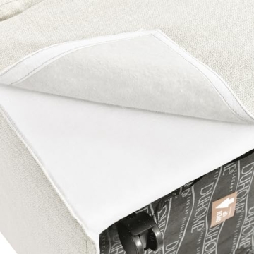 Stylish DUHOME Upholstered Accent Chair with Casters