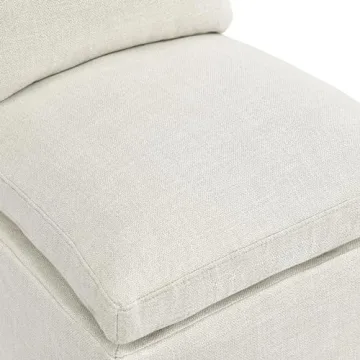 Stylish DUHOME Upholstered Accent Chair with Casters