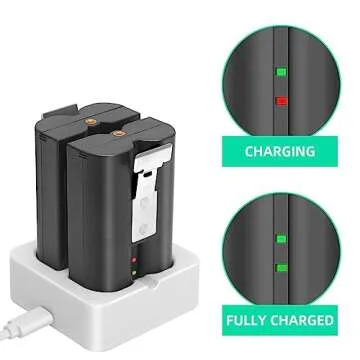 Buy 2-Pack 6040mAh Batteries & Charger for Ring Devices