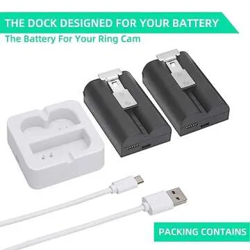Buy 2-Pack 6040mAh Batteries & Charger for Ring Devices