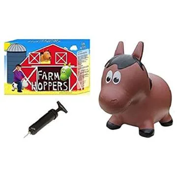 Farm Hoppers Inflatable Bouncing Horse for Toddlers