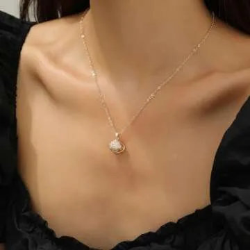 ANDKISS Seashell Pearl Necklace for Elegant Gifting