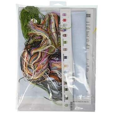 Dimensions Village Canal Counted Cross Stitch Kit, 14 Count Light Blue Aida, 13'' x 10''