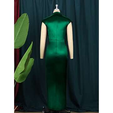 AOMEI Elegant Sleeveless Satin Dress for All Occasions