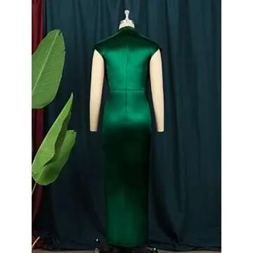 AOMEI Elegant Sleeveless Satin Dress for All Occasions