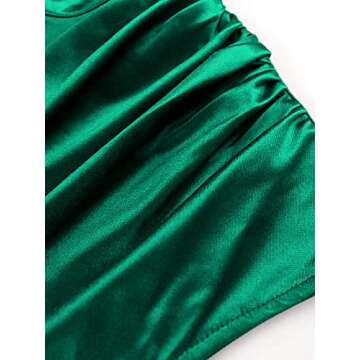 AOMEI Elegant Sleeveless Satin Dress for All Occasions