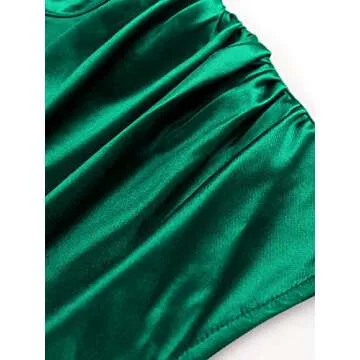 AOMEI Elegant Sleeveless Satin Dress for All Occasions