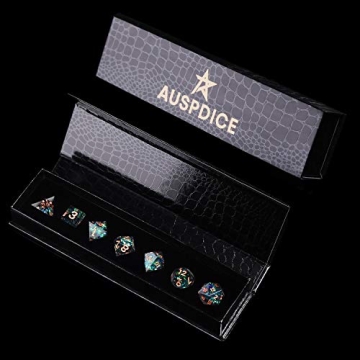 AUSPDICE Handcrafted Galaxy Polyhedral Dice Set
