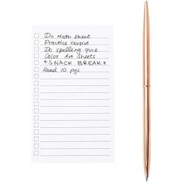 Okuna Outpost 300 Pack Vertical Ruled Index Cards 3x5 with Check Boxes for Daily To Do Checklists and Tasks, Thick Card Stock Office Supplies