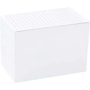 Okuna Outpost 300 Pack Vertical Ruled Index Cards 3x5 with Check Boxes for Daily To Do Checklists and Tasks, Thick Card Stock Office Supplies