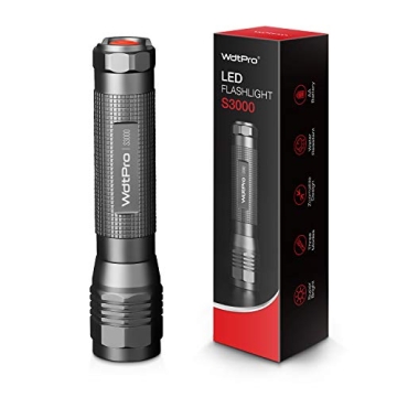 WdtPro S3000 High-Powered LED Flashlight - Waterproof and Bright