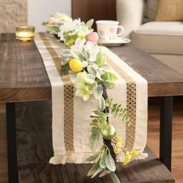 Valery Madelyn 6FT Pastel Easter Egg Garland with Lights