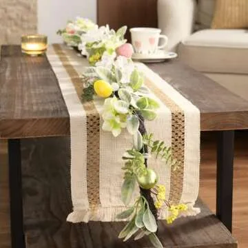 Valery Madelyn 6FT Pastel Easter Egg Garland with Lights