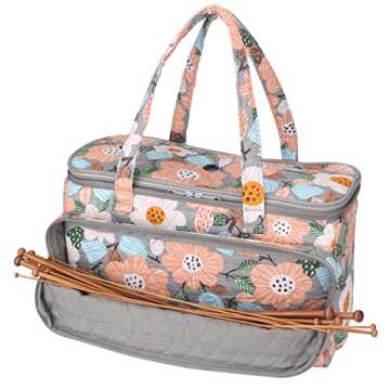 Hanfetch Yarn Storage Organizer for Knitting & Crochet