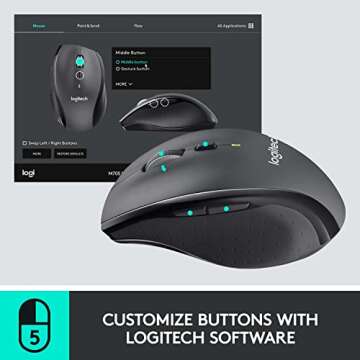 Logitech M705 Wireless Mouse with 3-Year Battery Life