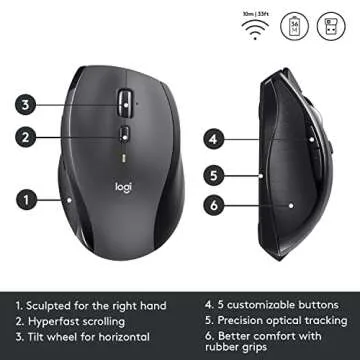 Logitech M705 Wireless Mouse with 3-Year Battery Life