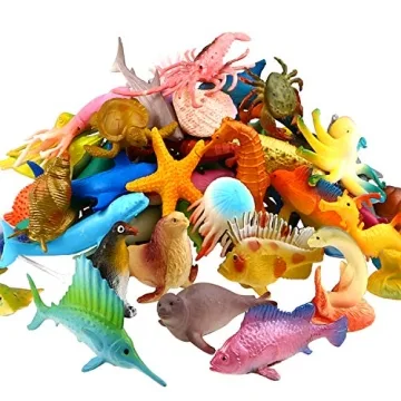 Funcorn Toys Ocean Sea Animal 52 Pack – Educational & Fun Mini Toy Set