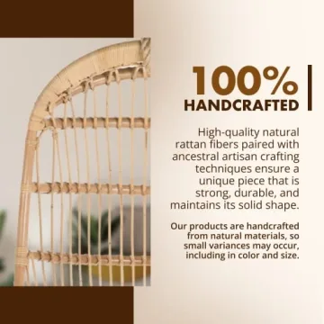 KOUBOO Handwoven Rattan Swing Chair for Stylish Relaxation