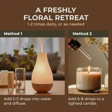 Gya Labs Egyptian Geranium Essential Oil for Diffuser - 0.34 Fl Oz - 100% Pure Natural Aromatherapy Geranium Oil for Skin, Hair Care, Massages & Candle Making Scent