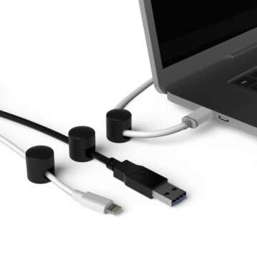 ICONIT Cable Anchors - Premium Desk Cable Organizers