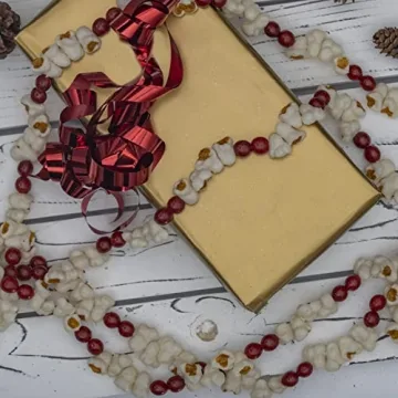 Realistic Ornativity Popcorn Cranberry Garland for Christmas