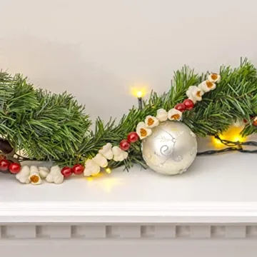 Realistic Ornativity Popcorn Cranberry Garland for Christmas