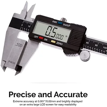 NEIKO Digital Caliper 0-6 Inches Stainless Steel LCD Screen