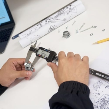 NEIKO Digital Caliper 0-6 Inches Stainless Steel LCD Screen