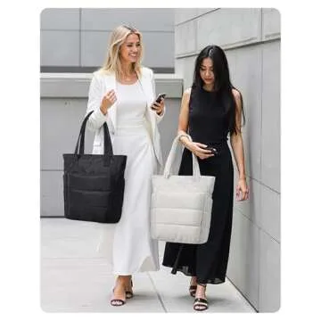 BAGSMART Lightweight Tote Bag with Crossbody Strap for Women