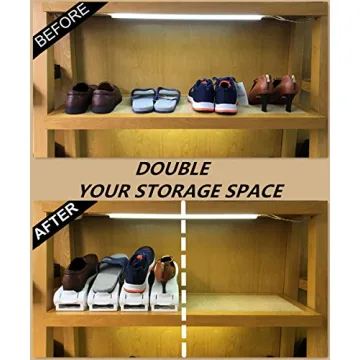 CEISPOB Adjustable Shoe Organizer - Space-Saving 6-Piece Set
