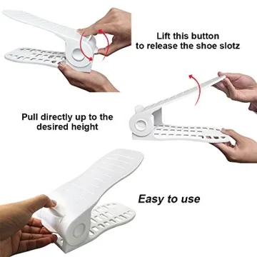 CEISPOB Adjustable Shoe Organizer - Space-Saving 6-Piece Set