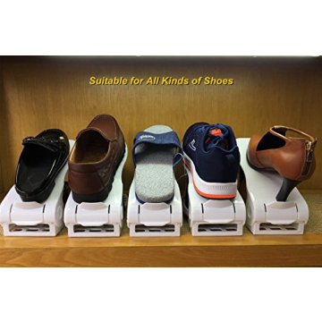 CEISPOB Adjustable Shoe Organizer - Space-Saving 6-Piece Set