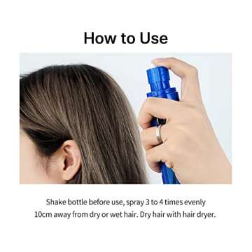 LA'DOR Hair Heat Protectant Spray Leave-In Conditioner Detangler Mist for Hot Tools & Curling Iron - Instant Gloss Anti-Frizz Keratin Treatment Free of Silicone Paraben Sulfate Alcohol 3.4 Fl Oz LADOR