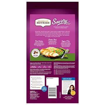 Rachael Ray Nutrish Savory Bites Dry Cat Food, Yummy Chicken & Veggies Recipe, 5 Pound Bag