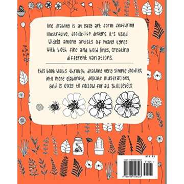 Botanical Line Drawing: 200 Step-By-Step Flowers, Leaves, Cacti, Succulents, and Other Items Found i...